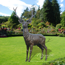 Garten Dekoration Metall Handwerk Leben Größe Deer Statue